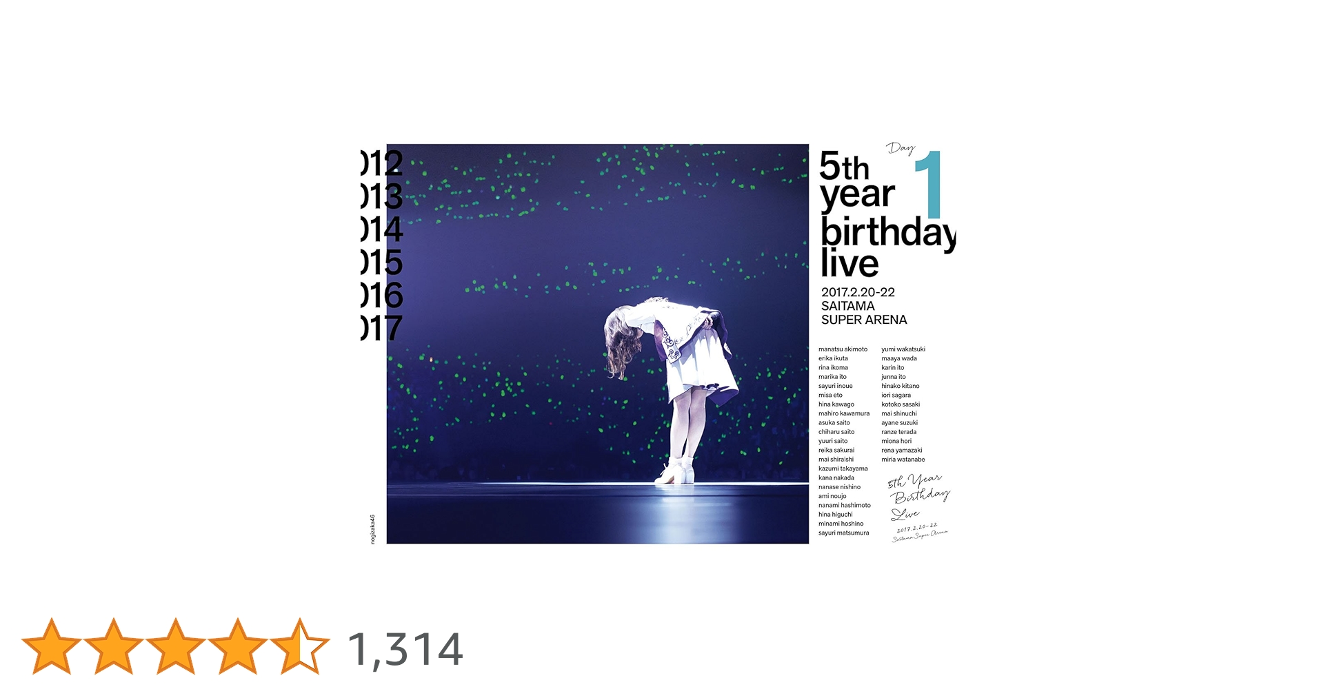 Amazon.co.jp: 5th YEAR BIRTHDAY LIVE 2017.2.20-22 SAITAMA SUPER