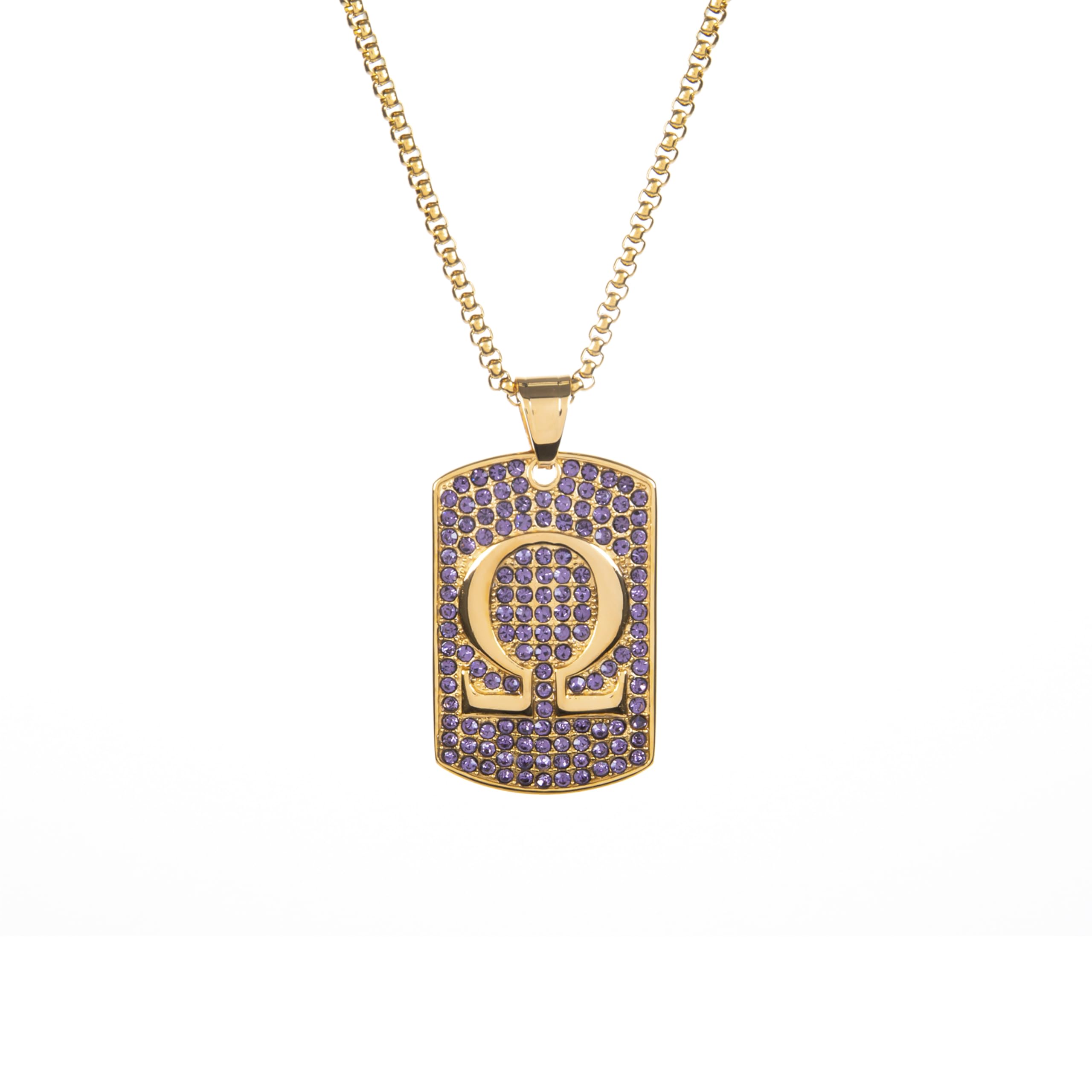 Omega Psi Phi Paraphernalia - Pendant Necklace - Fraternity Gift Accessories for Men - Official Vendor - Collection
