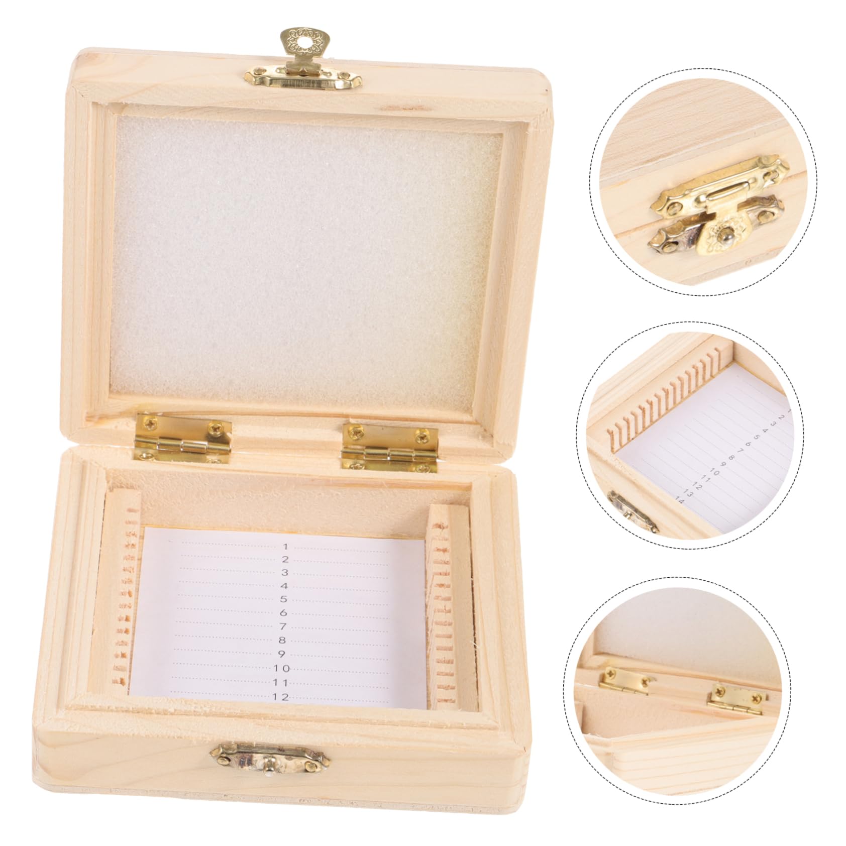CHILDWEET Microscope Slide Organizer 15 Slides Storage Box Specimen Accessory Kit