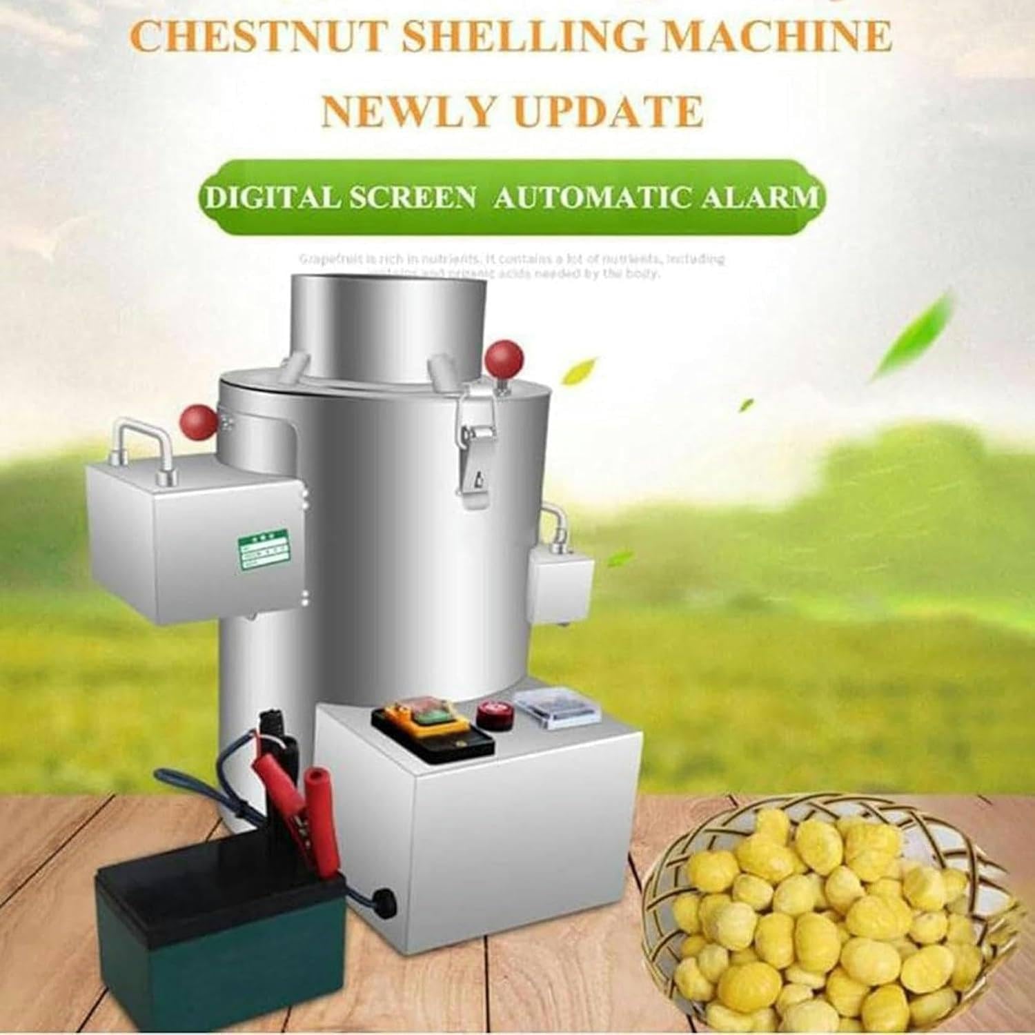 Eplucheuse de châtaignes, machine automatique à éplucher les châtaignes, 1-5 kg/heure. Eplucheuse de châtaignes en acier inoxydable, 200 kg/h. Eplucheuse de châtaignes électrique professionnelle 220V