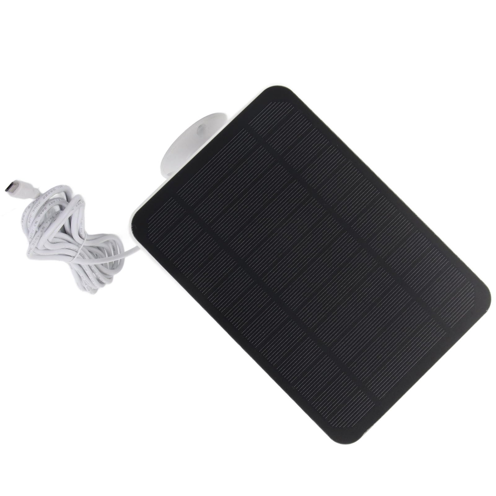Security Camera Solar Panel, 4W 5V Solar Panel Security Camera IP65 Waterproof Solar Charger with 360 Degree Adjustable Bracket for, Cameras (White)