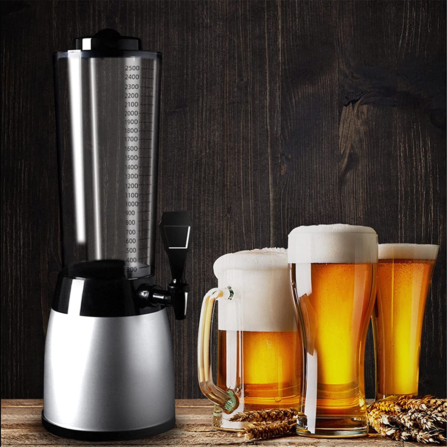 MU Bierturm, Bierfass-Spender, 2,5 l, für Bar, KTV, kommerzieller Weinspender, Saft, Bier, Taza, Bier, Kanone, Saft, Wein, Zubehör, C