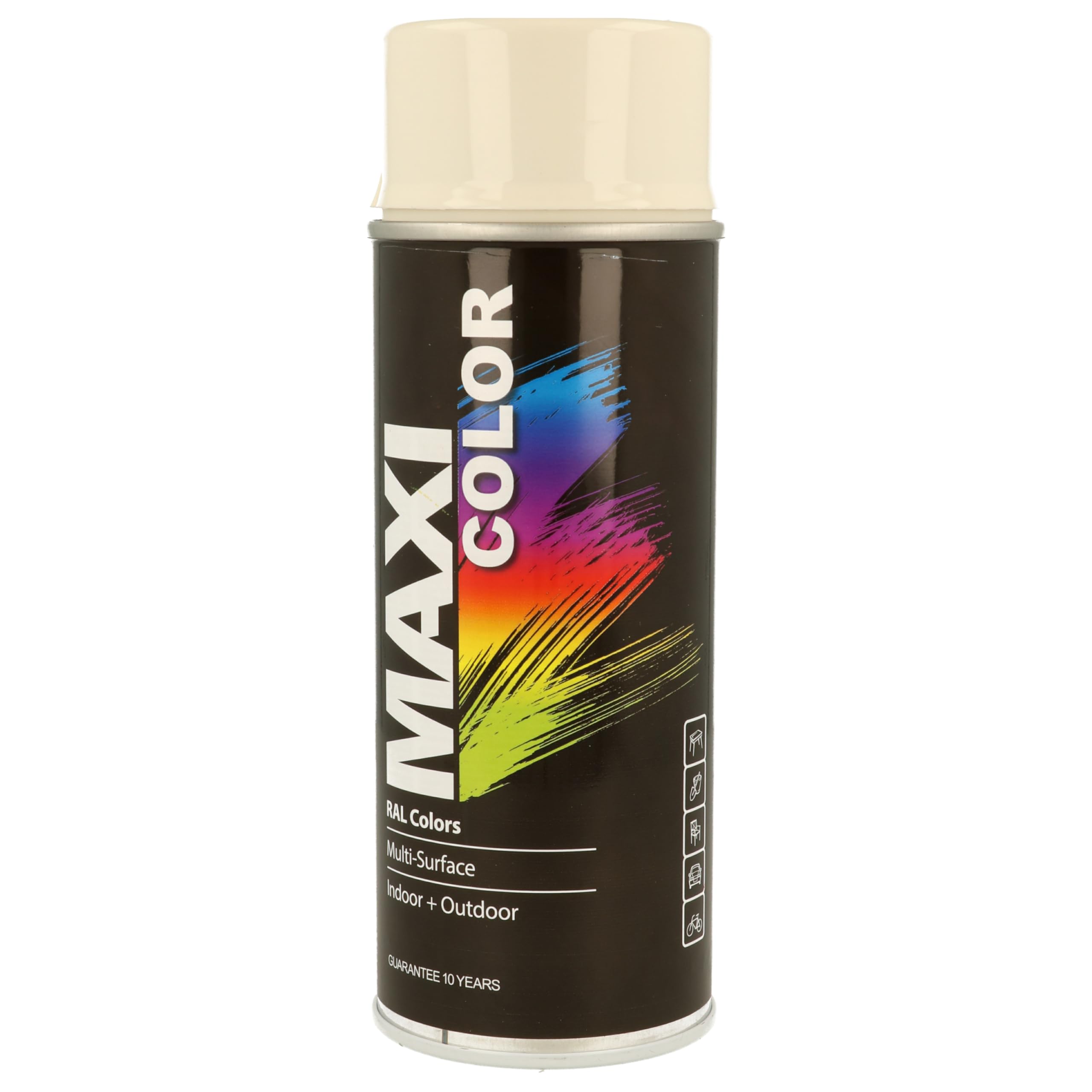 Maxicolor Mx9001 Maxicolor Spray Gloss Cream White Ral9001 400Ml Mxcmx9001 from B&Q