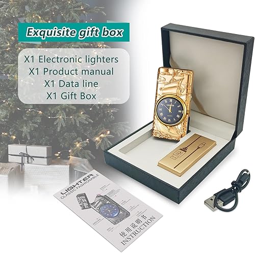 Miniatura 7 de Encendedor electrónico, encendedores eléctricos, recargable, sin llama, a prueba de viento, encendedor de plasma con indicador de batería,