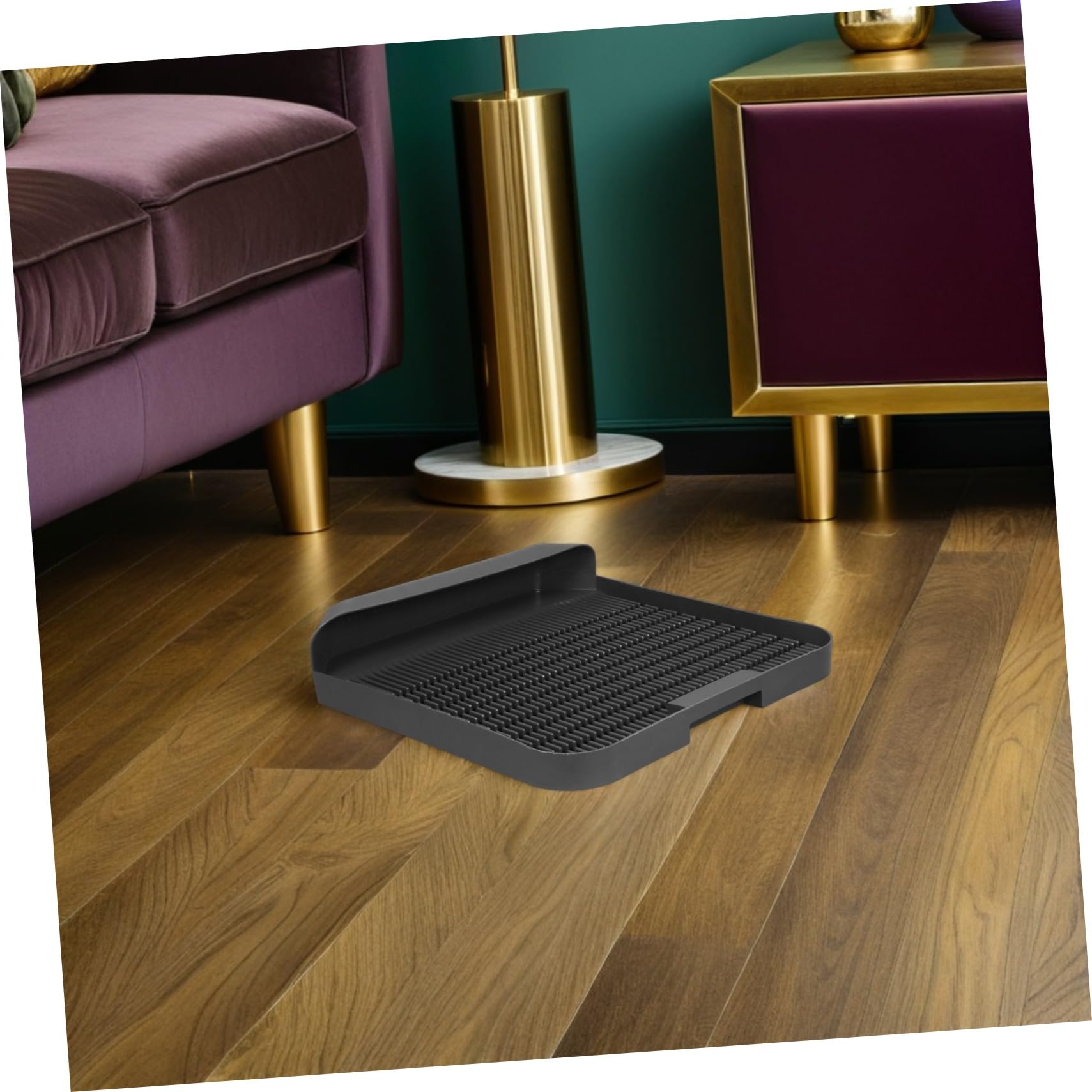 Milisten Alfombrilla De Plástico Para Caja De Arena Para Gatos Alfombrilla De Plástico Para Bandeja De Arena Para Gatos