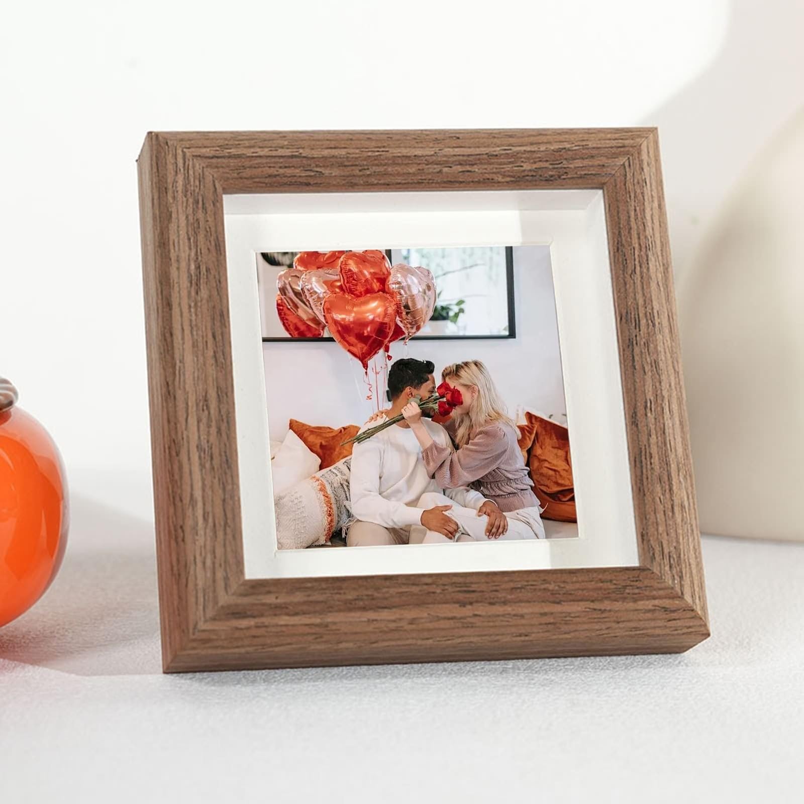 Amazon.com - Calefee 4x4 Picture Frame, Wooden Look Photo Frames