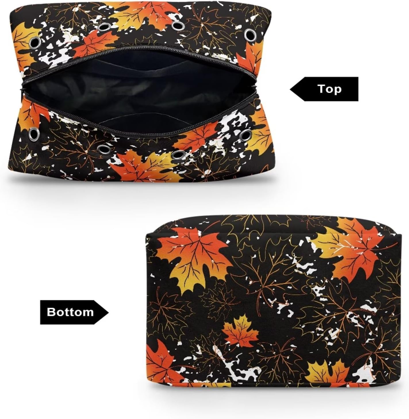 Maple Leaf Crochet Hook Case Empty Knitting Needle Case Portable and Washable for Women Girls