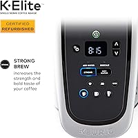 Vista 10 de Keurig K-Elite - Cafetera de una sola porción K-Cup Pod Coffee Brewer, con capacidad para café helado