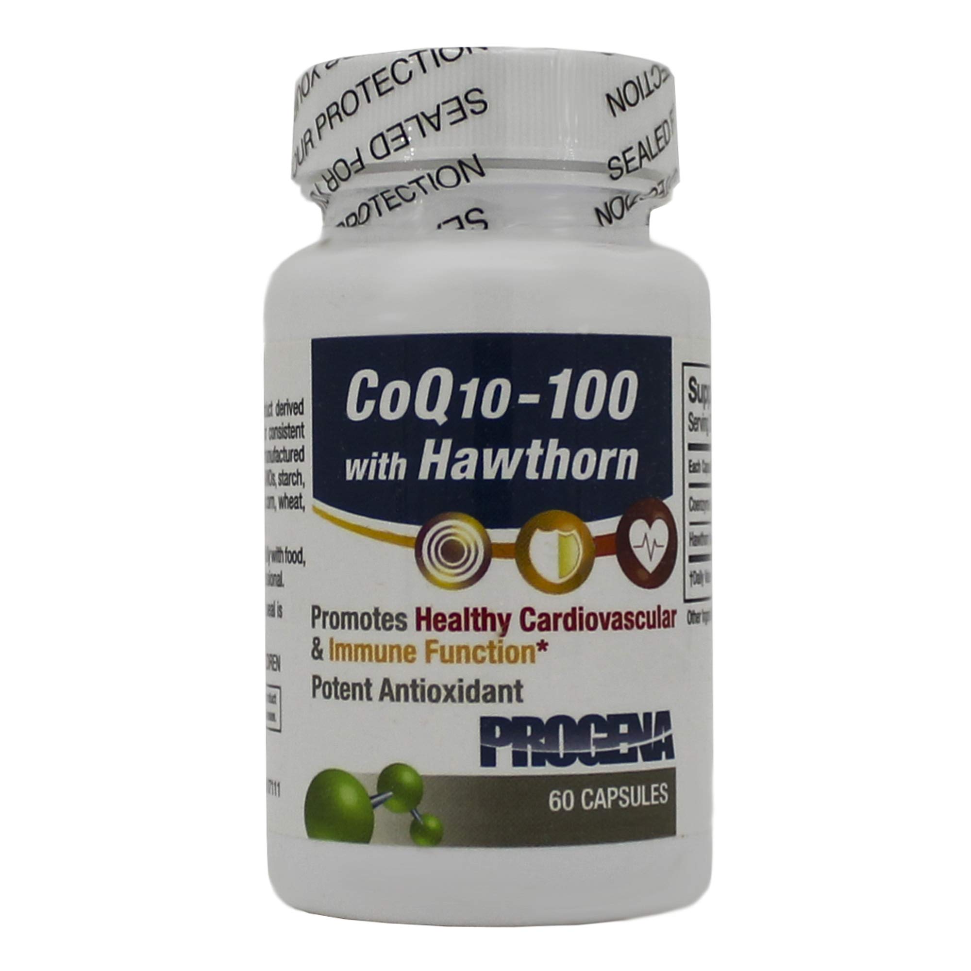 PROGENA - CoQ10 100mg w/Hawthorn (60 Capsules)