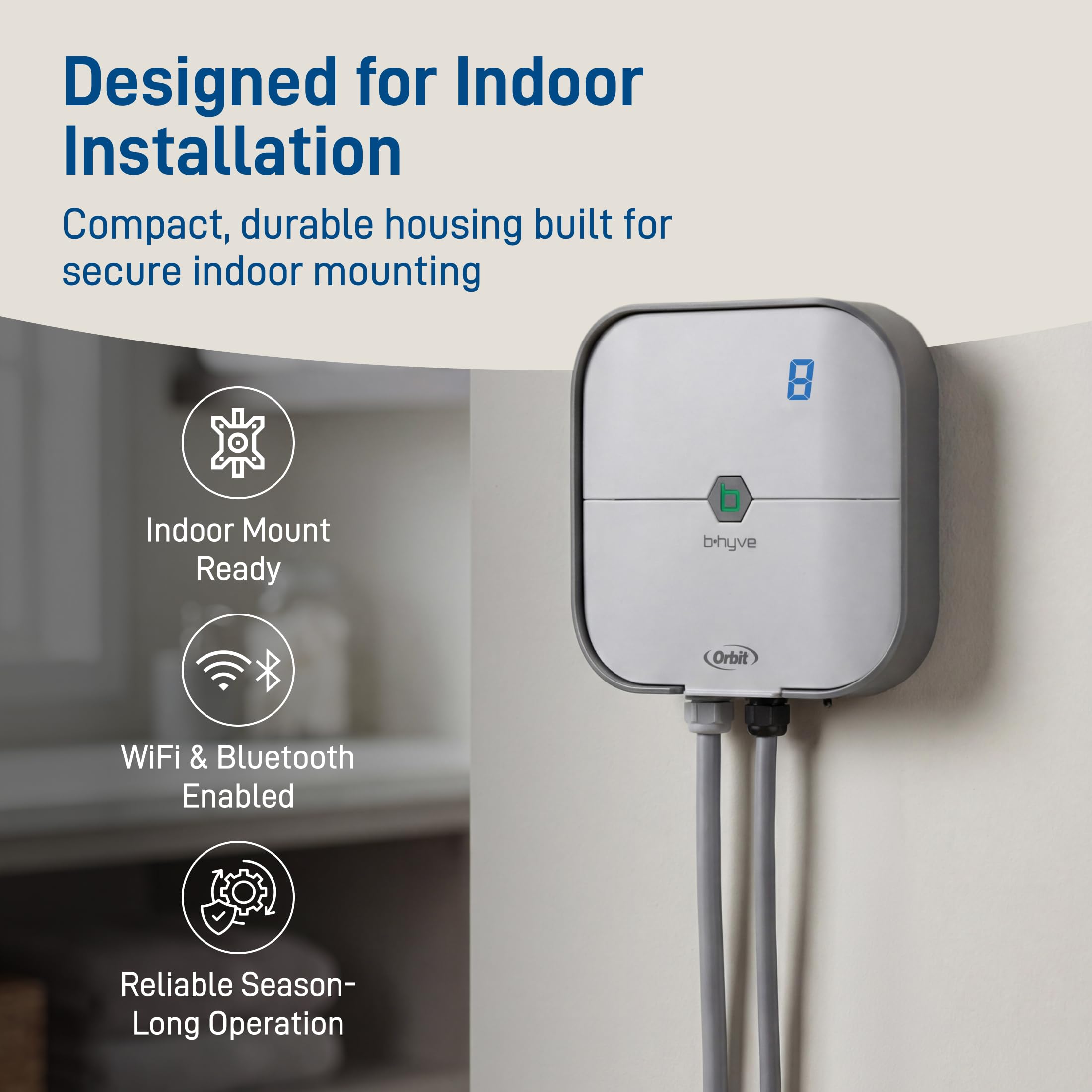 Orbit B-hyve - Regolatore intelligente per irrigazione da interni, a 8 zone