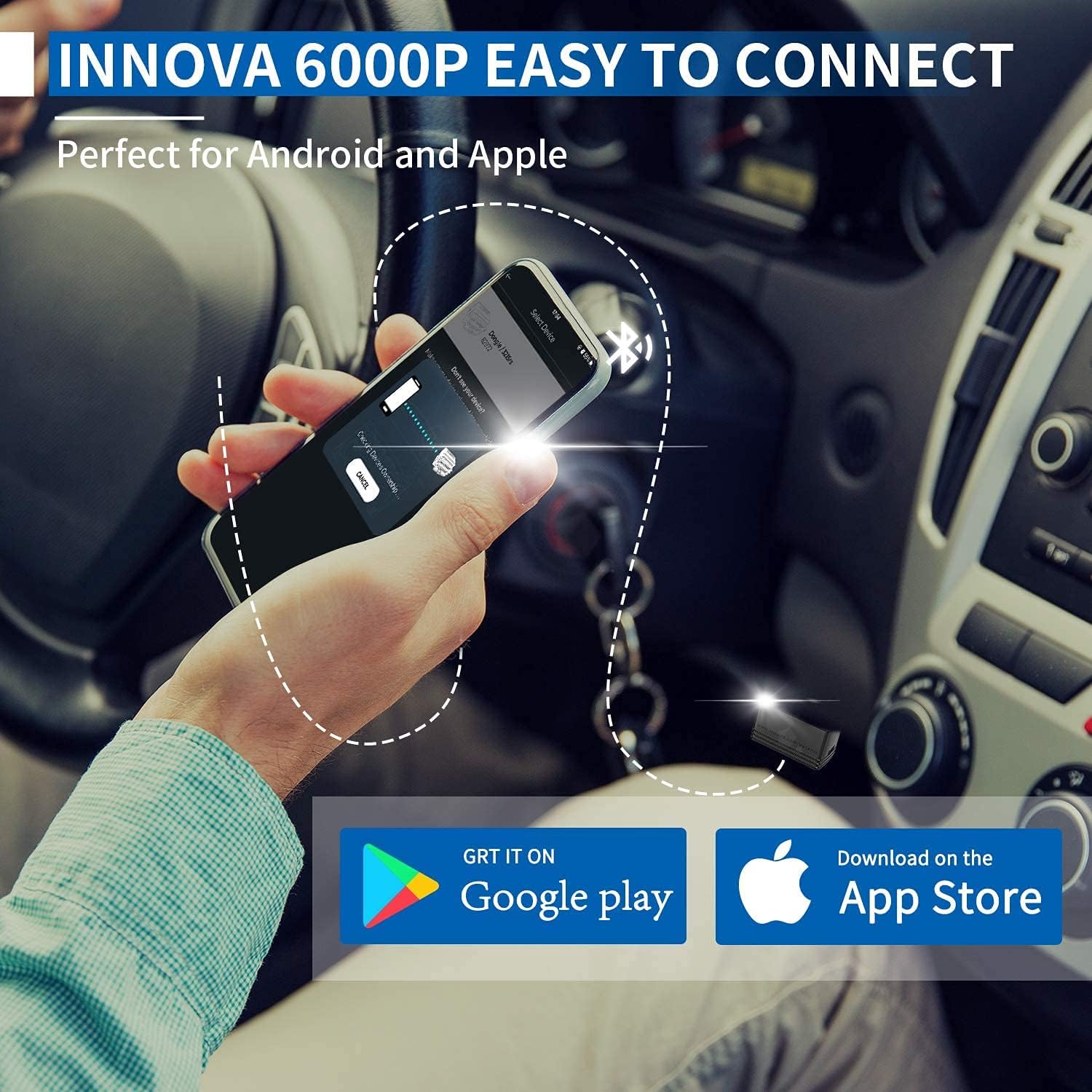 Buy INNOVA OBD2 Scanner Bluetooth for iOS, OBD2 Scanner Diagnostic Code