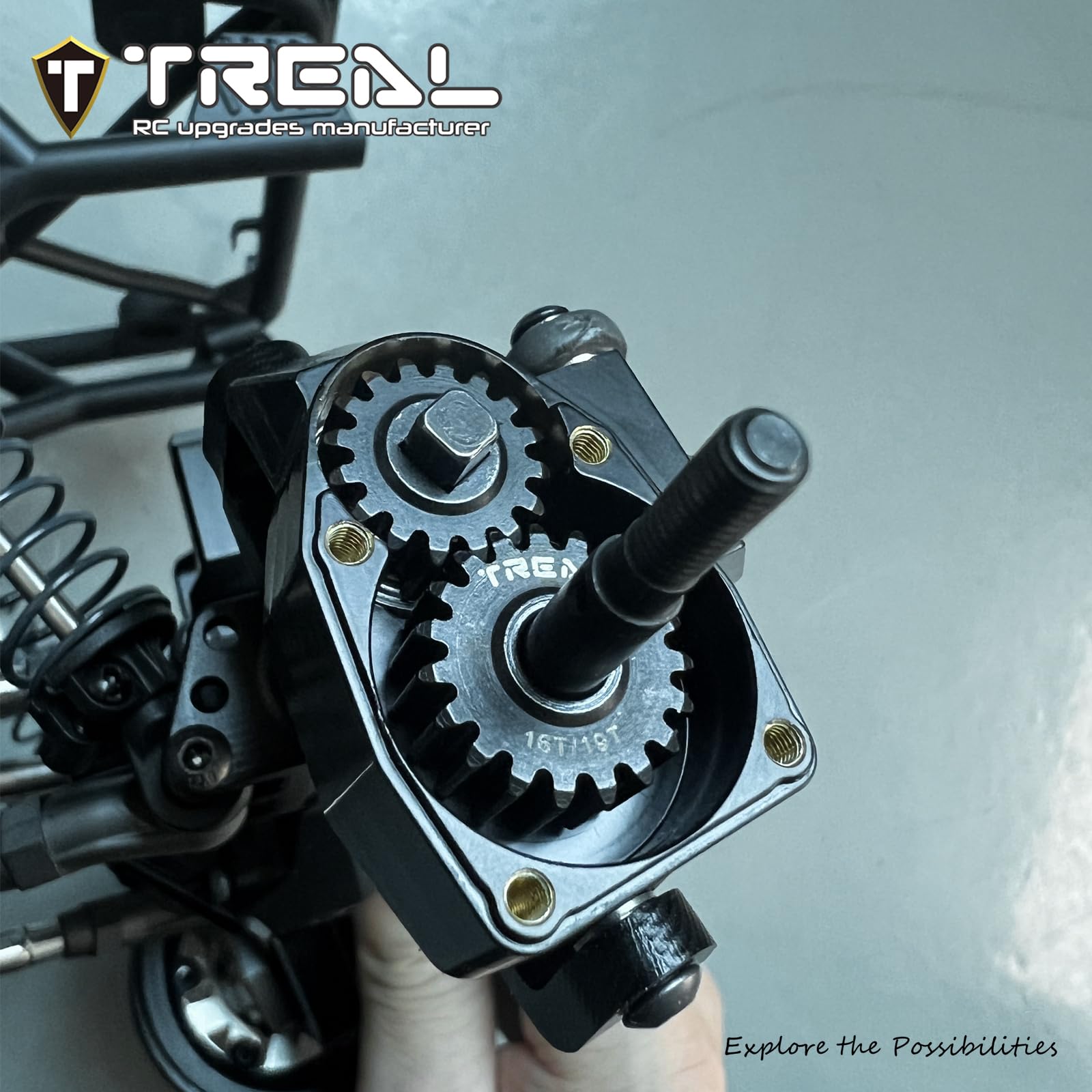 Amazon.com: TREAL SCX10 III/Capra Overdrive Portal Gears Harden