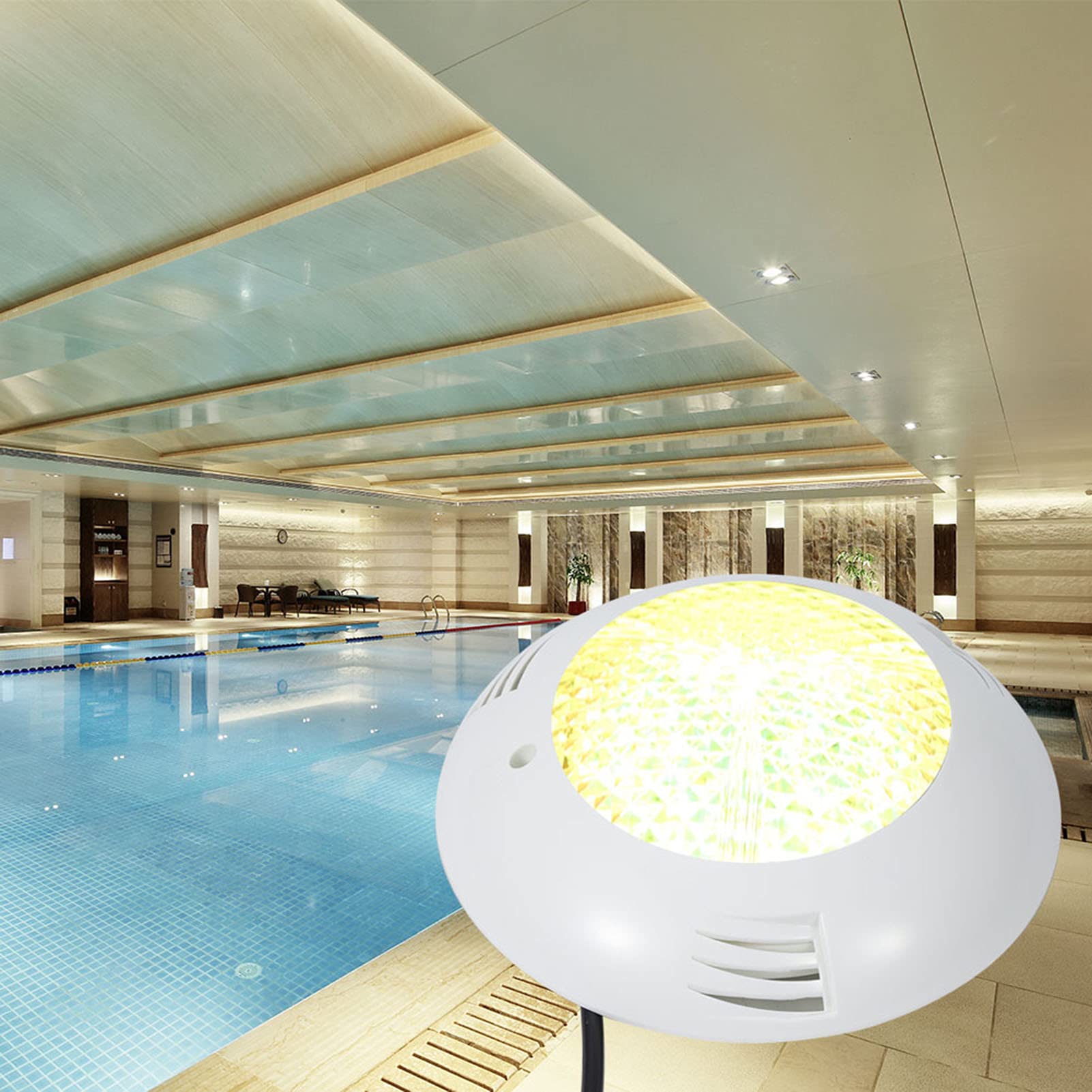Fafeicy IP68 Impermeable Luz de Pared Subacuática, 12V CA 25W (18W)