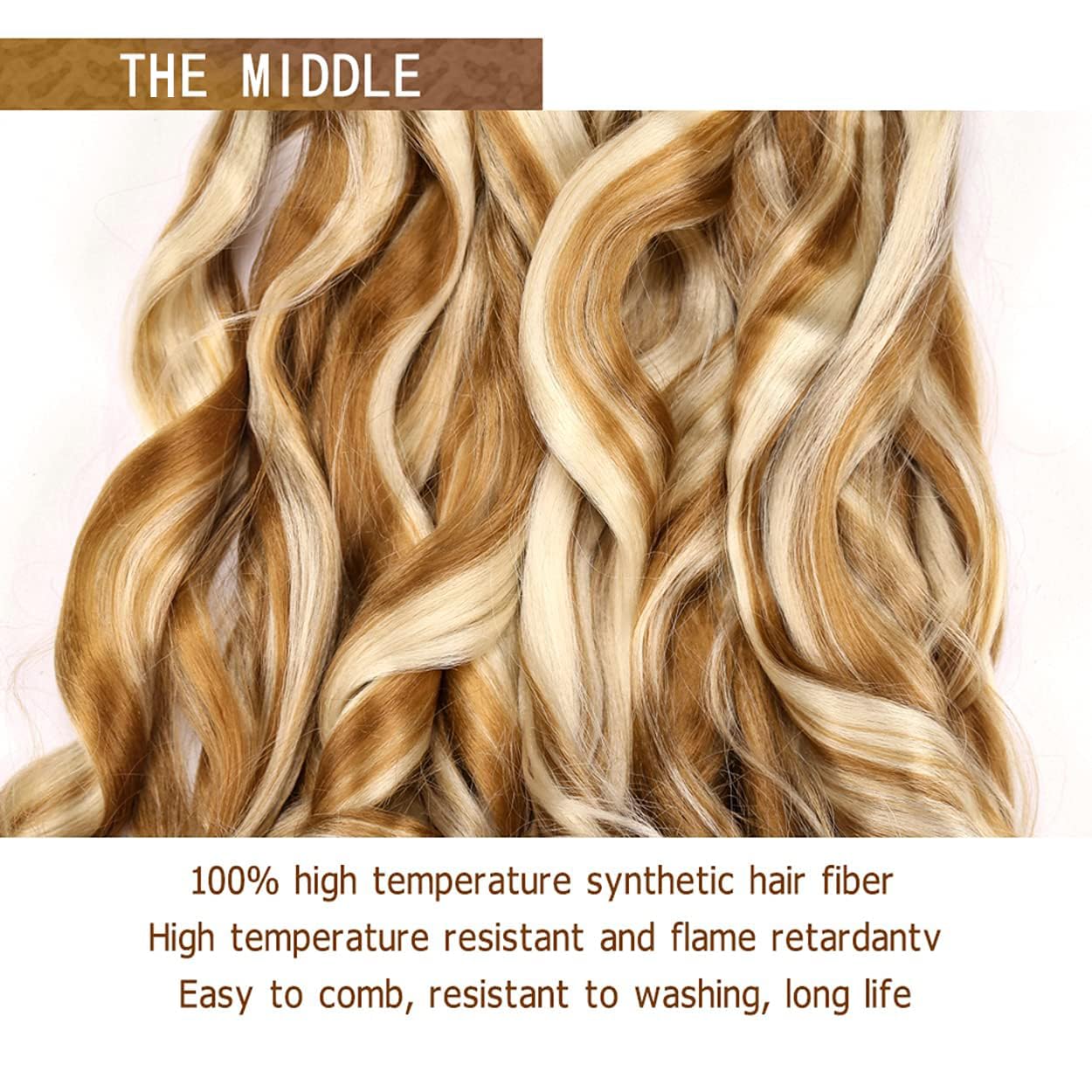 Pre Stretched Braiding Hair 20 Inch Loose Wave Crochet Braids Hair 8 packs Big wavy curly Bouncy Braiding Hair Curly Synthetic (27613, 26inch(pack of 8))