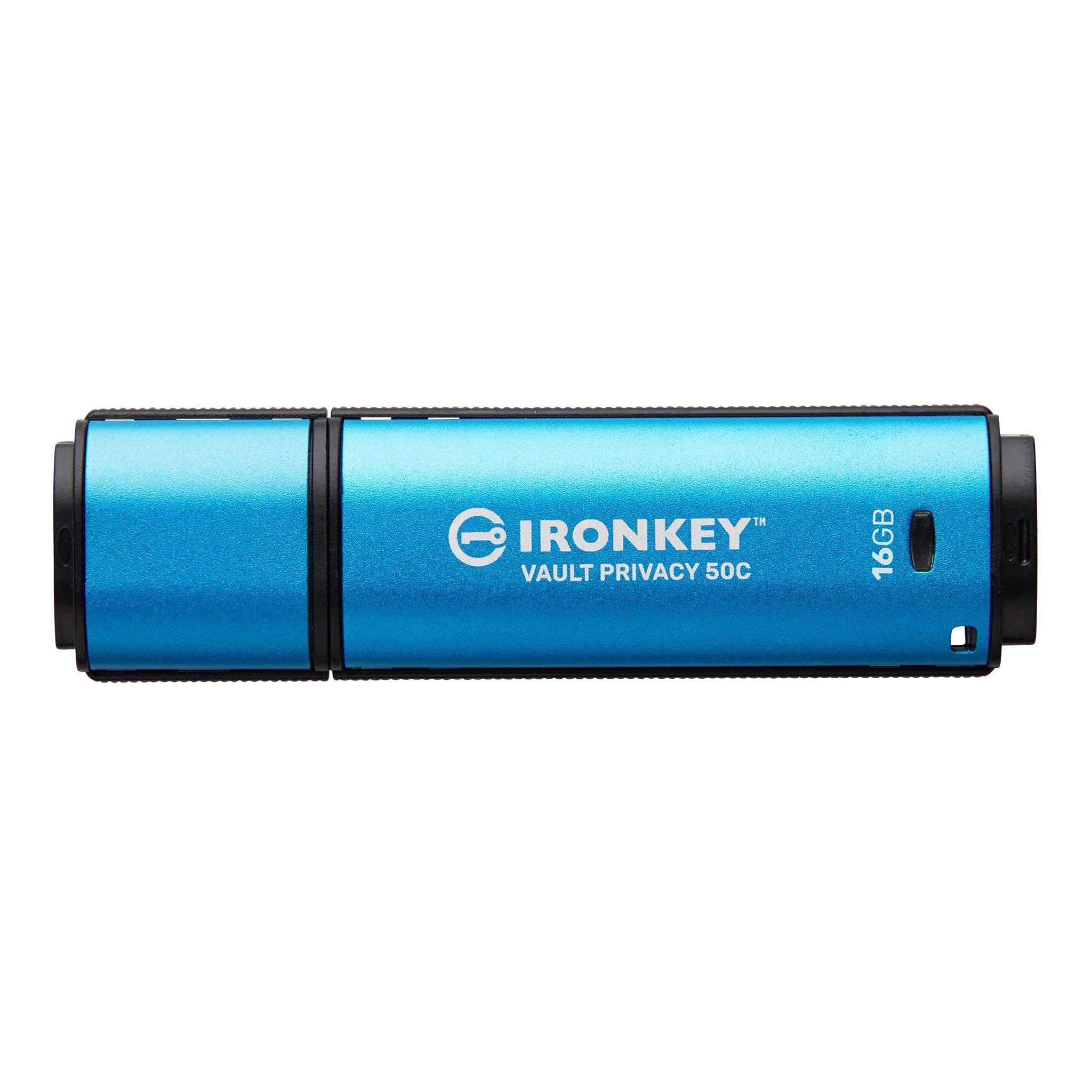 Kingston IronKey Vault Privacy 50 FIPS 197 Typ-C -zertifizierter und mit XTS-AES 256-Bit verschlüsselter USB-Stick für mehr Datenschutz - IKVP50C/16GB