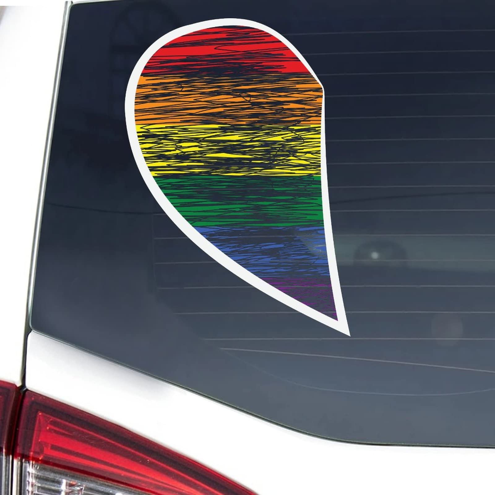 Adesivo per auto creativo Gay Pride Rainbow Funny Personaly