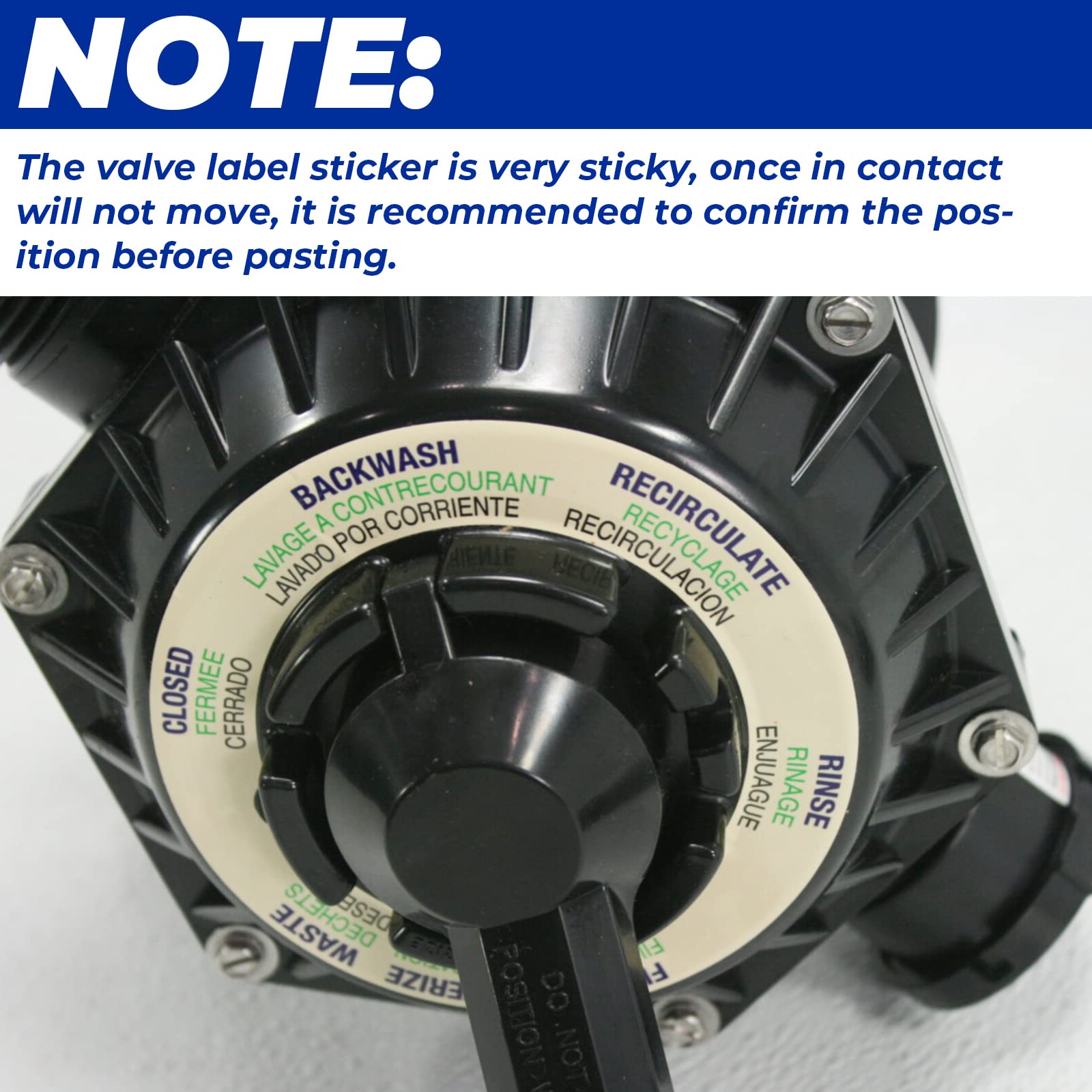 Amazon.com: GRONGU 272599 Pool Sand Filter Valve Label Compatible