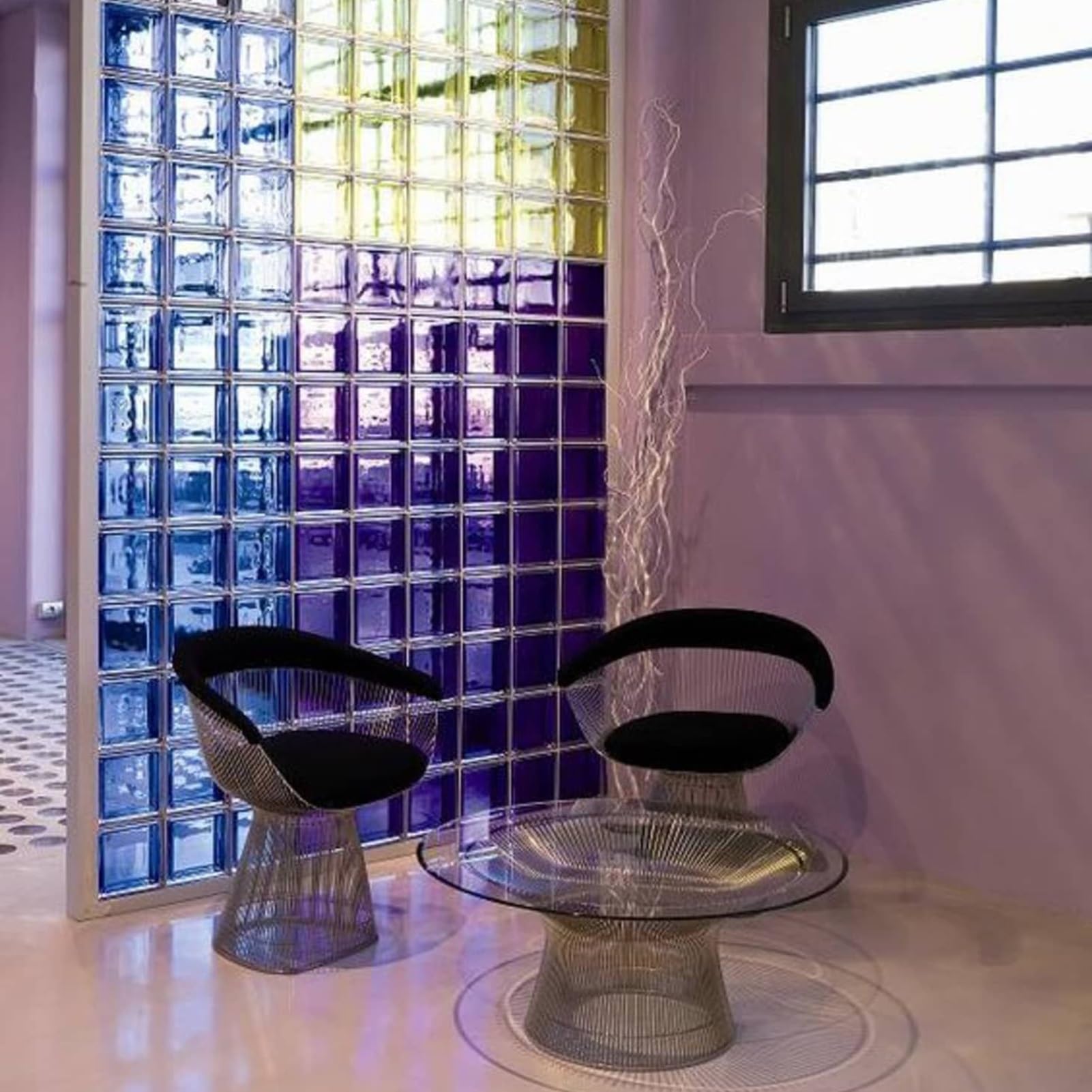Blocchi di vetro per isolamento acustico e termico, mattoni solidi trasparenti per edilizia e decorazione