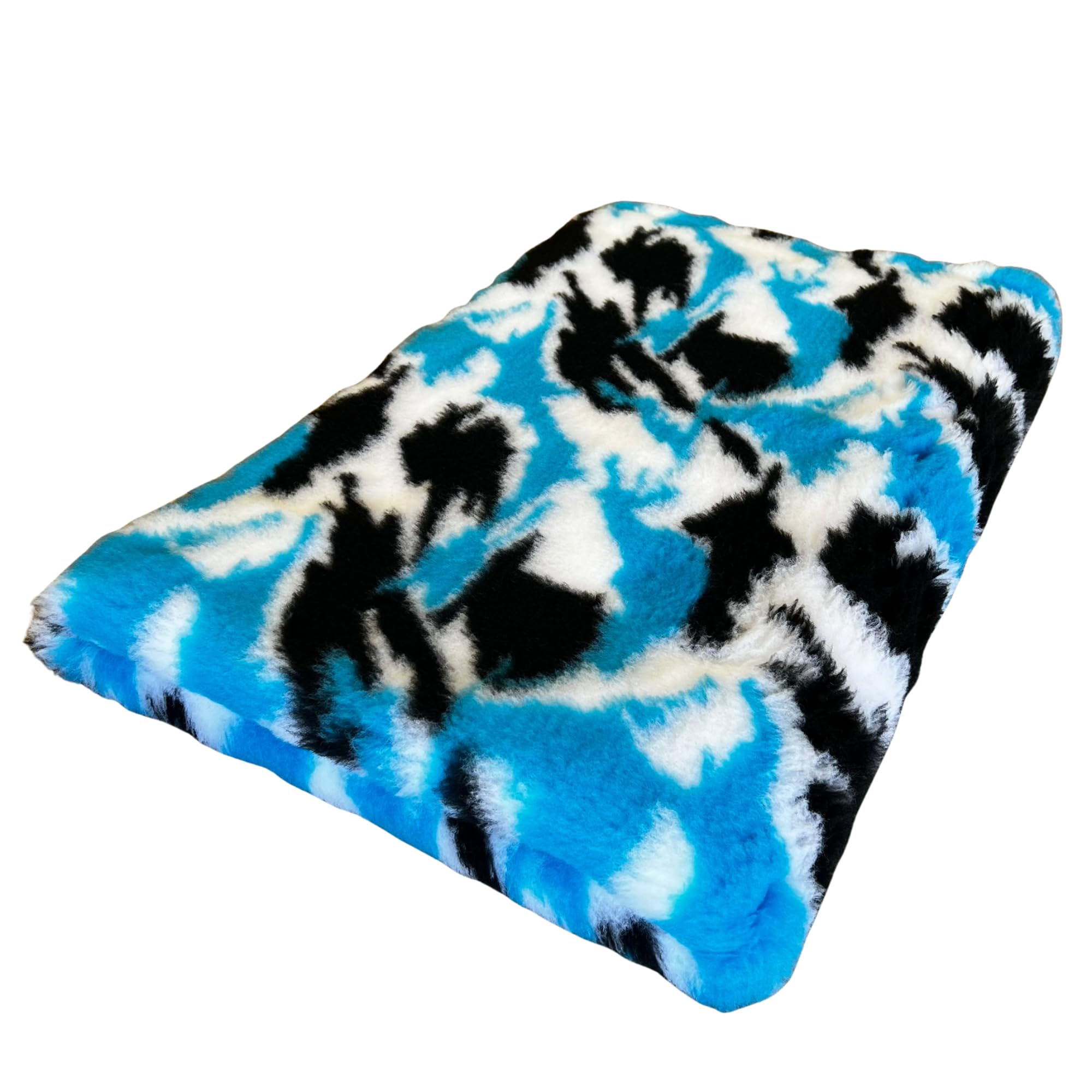 Pawstrading BLUE CAMOFLAUGE Camo Dog Vet Bed Premium Rubber Backed Bedding (Small (50x75cm))