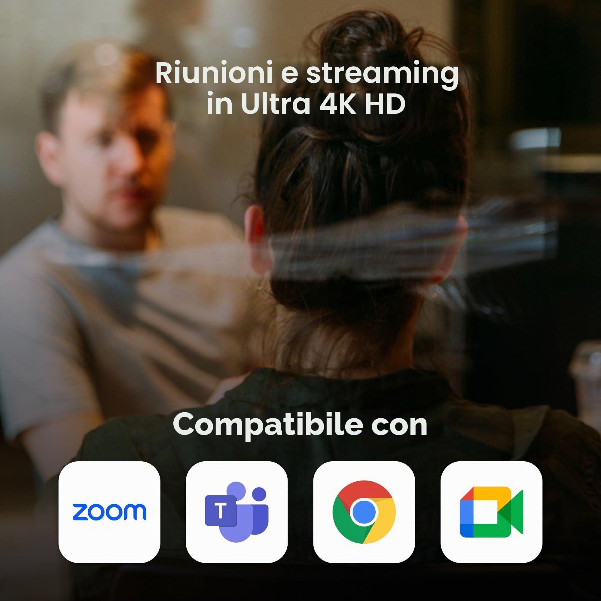 YOLOLIV YoloCam S3, webcam per streaming 4K, autofocus PDAF | Sensore da 1/1,3", zoom 4x, magnetico, per creatori di contenuti, streamer, podcaster, riunioni, videochiamate (Mac/PC)