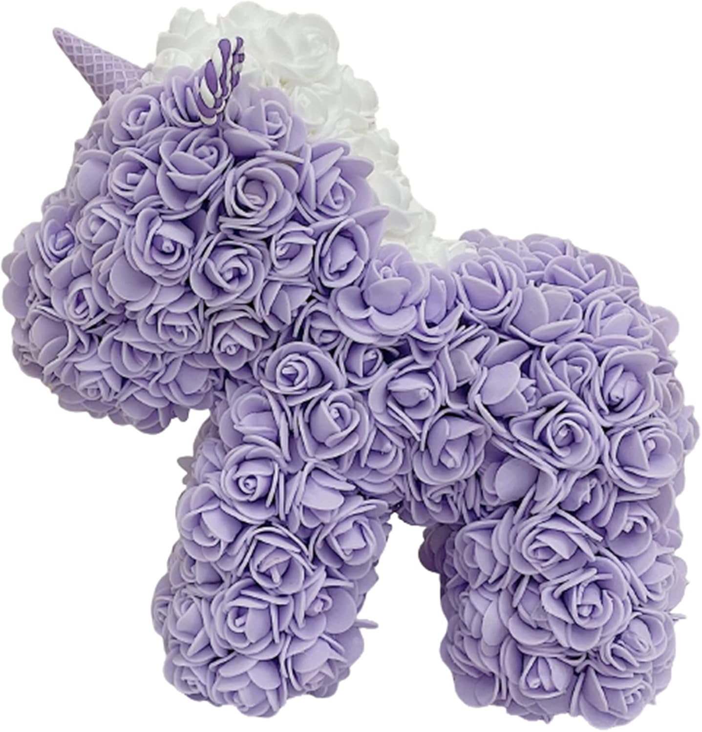 ローズベア ローズユニコーン バラ フラワー 手作り 枯れない花 薔薇 造花 母の日 クリスマス バレンタインデー ぬいぐるみ 彼女 出産祝い アクリル箱 誕生日 ギフト 結婚祝い プレゼント 低価格 紫 大きいサイズ ボックス付き 元旦 新年 バッグ付き インテリア お見舞い