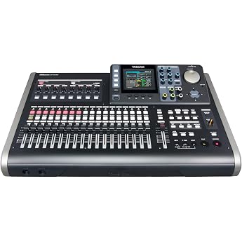 TASCAM DP-24SD Multi-Track Recorder, MTR, 24 Tracks (12 Mono + 6 Stages), SD/SDHC, 1.8 inch (45 mm) Fader, Music Production, 