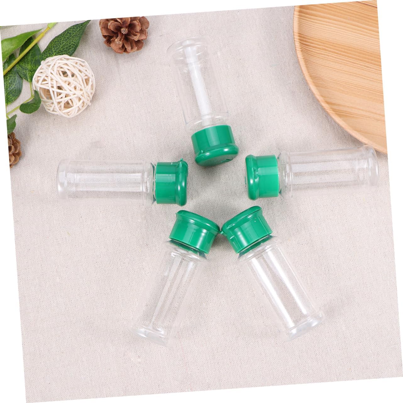 25PCS 100ml Plastic Seasoning Bottles Lids Spice Dispenser for Alternatives for Kitchen and BBQ Moisture-Proof Storage Random Color