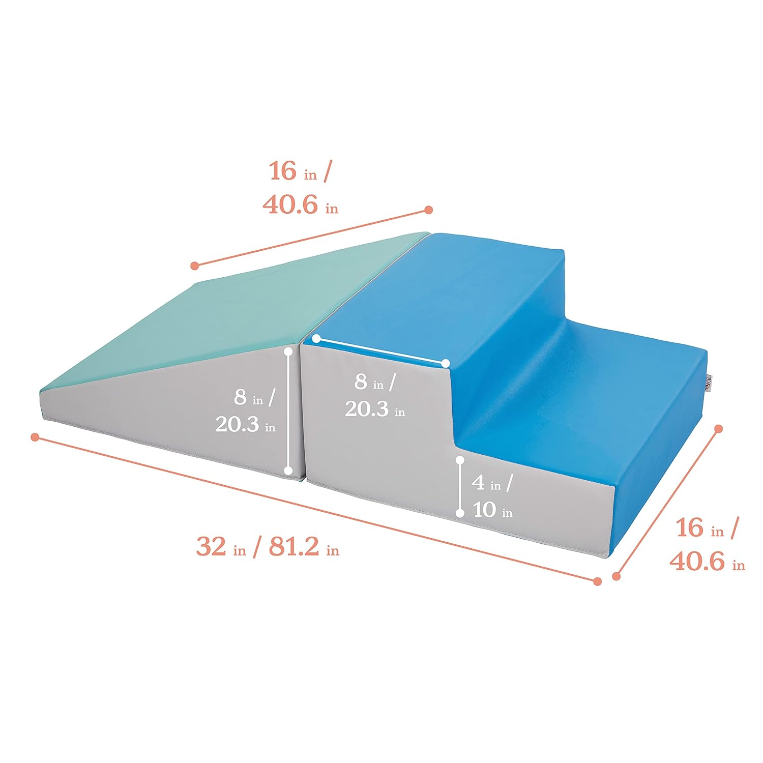 ECR4Kids SoftZone Junior Little Me Climb and Slide, Beginner Climber, Contemporary, 2-Piece