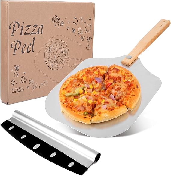 Viesap Pizzastein, XL Pizzaschieber Aluminium, Pizzastein Für Backofen