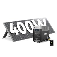 AFERIY 3600W3840Wh Solargenerator mit 400W Solarpanel, Erweiterbar 11520Wh | Tragbare Powerstation 1,5Std Schnellladung, <10ms USV, 13 Ausgänge, mit APP, BMS, Reine SW 230V, für Notfall Camping Garten