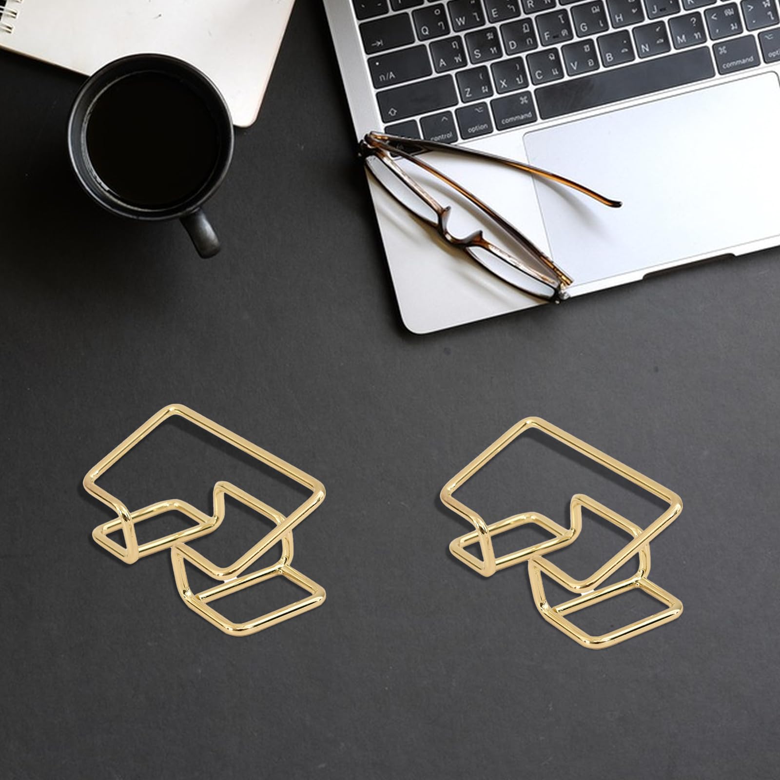 Aepiraza 4-Pack Metal Business Card Holder Stand - Sleek Desktop Organizer For Office Or Home Desk