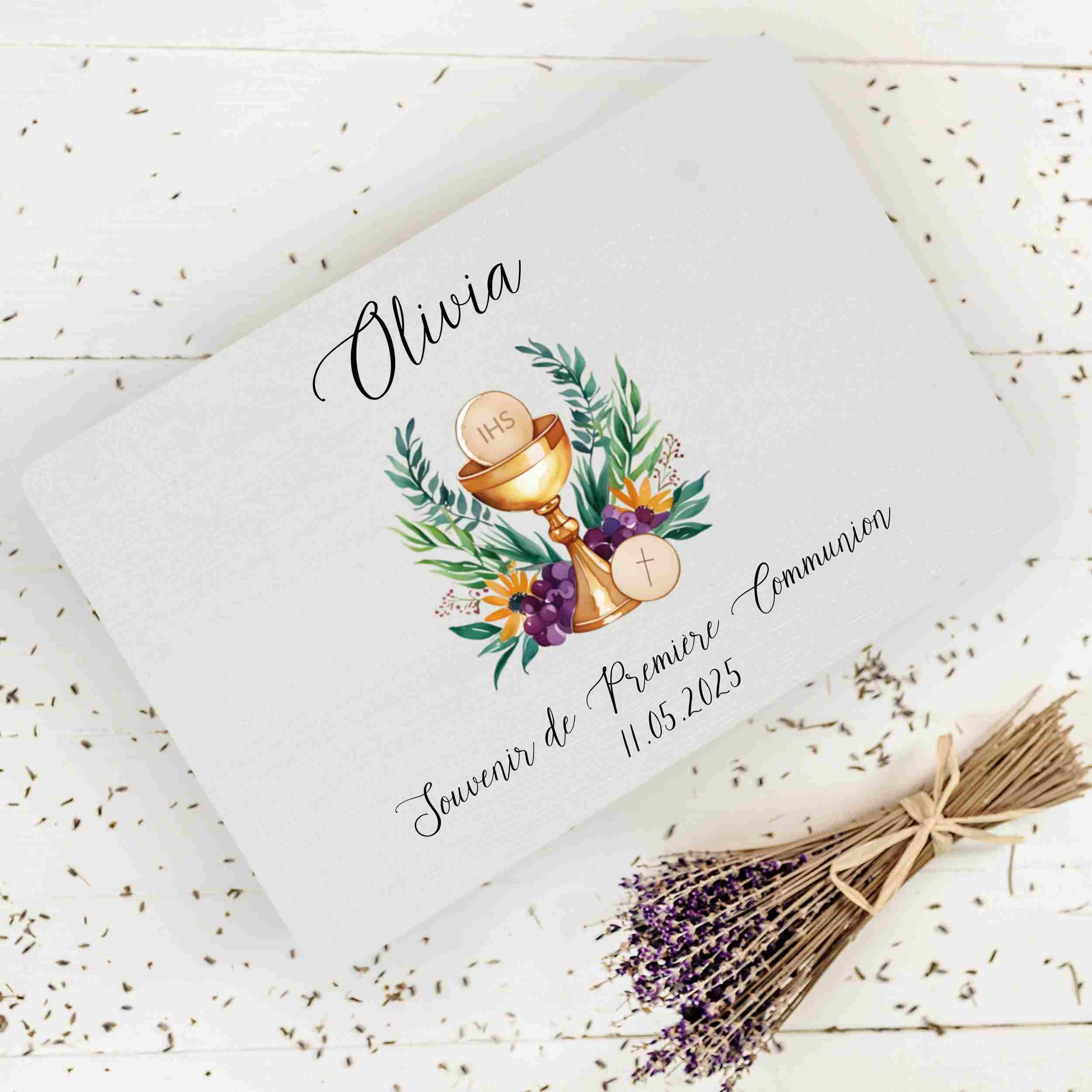 Creative Deco Personnalisé Première Communion Cadeau Boite Blanc | Boîte à Souvenirs en Bois pour Garçon et Fille | Personnalisés - Calice | Personnalisable Idée Coffret Décorations