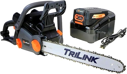 Motor sin escobillas de motosierra inalámbrica Redback de 120 V 18 pulgadas con batería de 2 Ah y cargador de 1 A