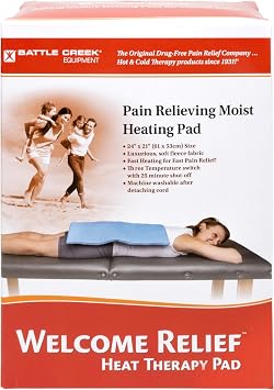 Thermophore Battle Creek Welcome Relief Moist or Dry Heating Pad, 21" X 24", Washable, Fast-Heating