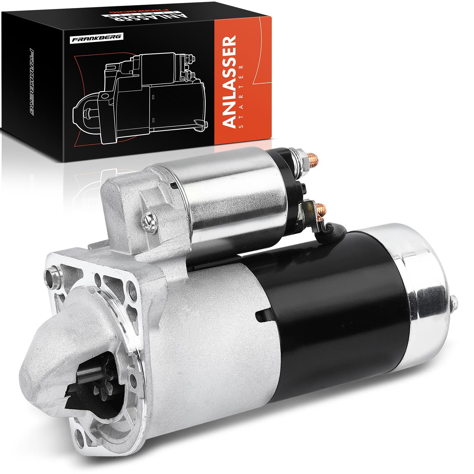 Frankberg Motor de arranque para automóvil Diesel 1,8 KW/12 V/10 dientes