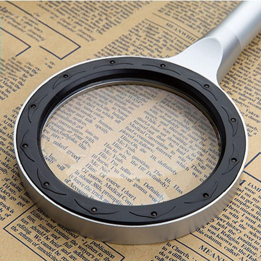 Magnifying Glasses 10X Handheld Magnifying Glass Reading Handheld Magnifier,Magnifying Glass Retro Magnifying Lens for Reading, Repair, Fault Finding The New
