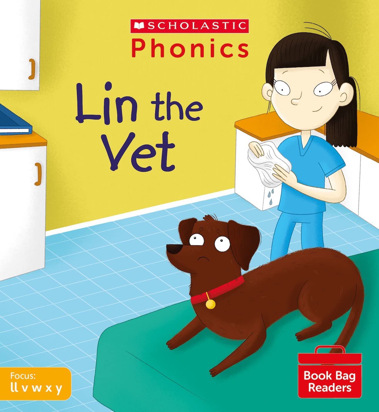 Scholastic Phonics: Lin the Vet (Set 3). Decodable phonic reader for Ages 4-6. Phase 2 (Phonics Book Bag Readers)