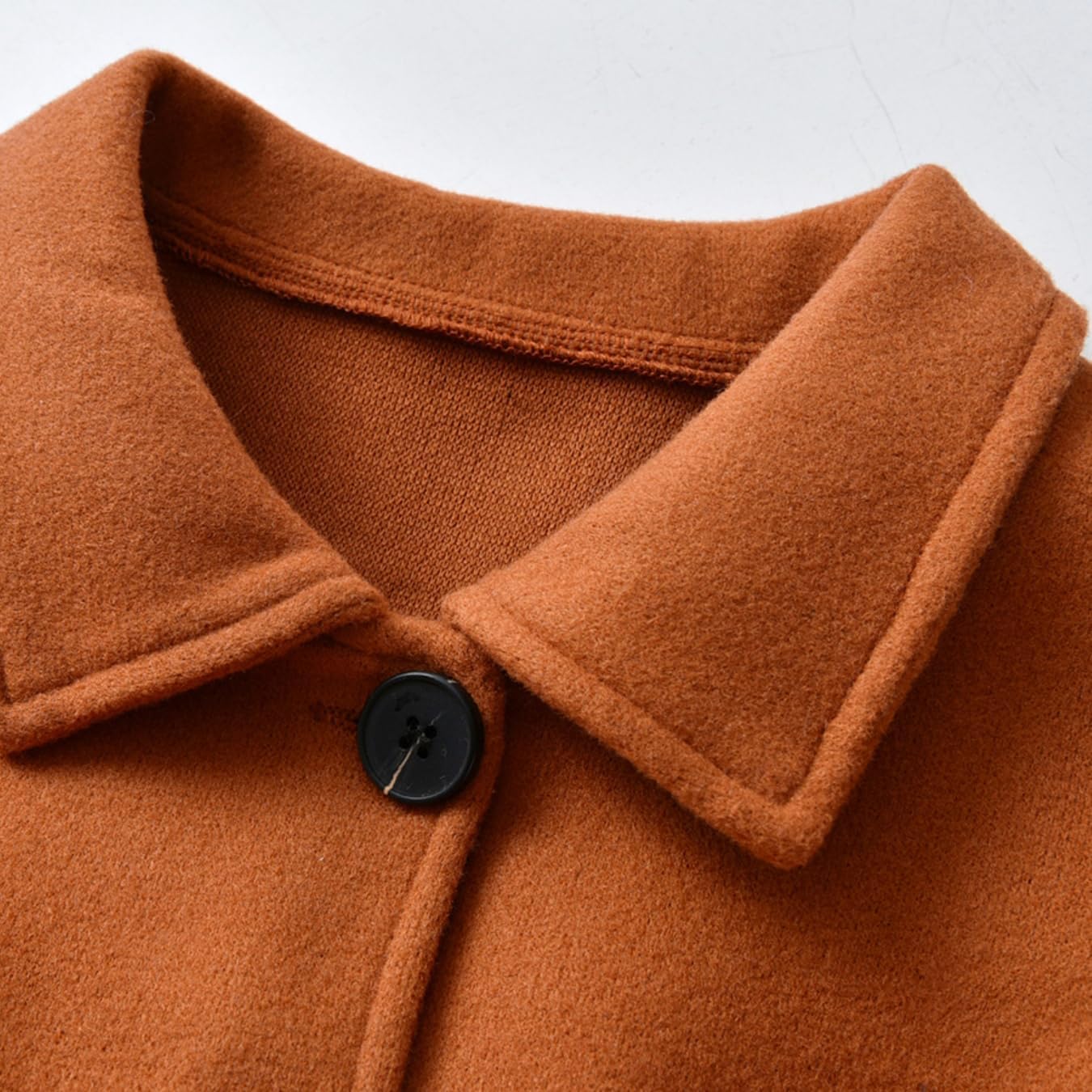 Toddler Baby Girl Clothes Jacket Coat Long Sleeve Solid Color Buttons Dress Coat Fall Winter Outfit - Image 4