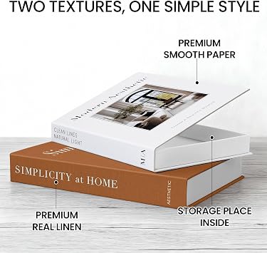 Decorative Books for Modern Home, Fake Books Storage Boxes for Decoration