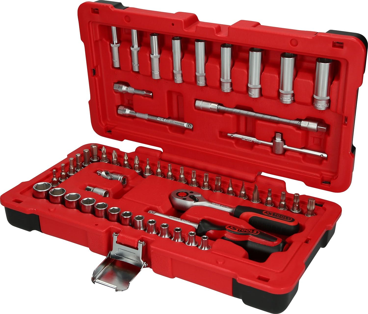 KS Tools 951.0654 Juego de llaves de vaso de 1/4", 54 pzs