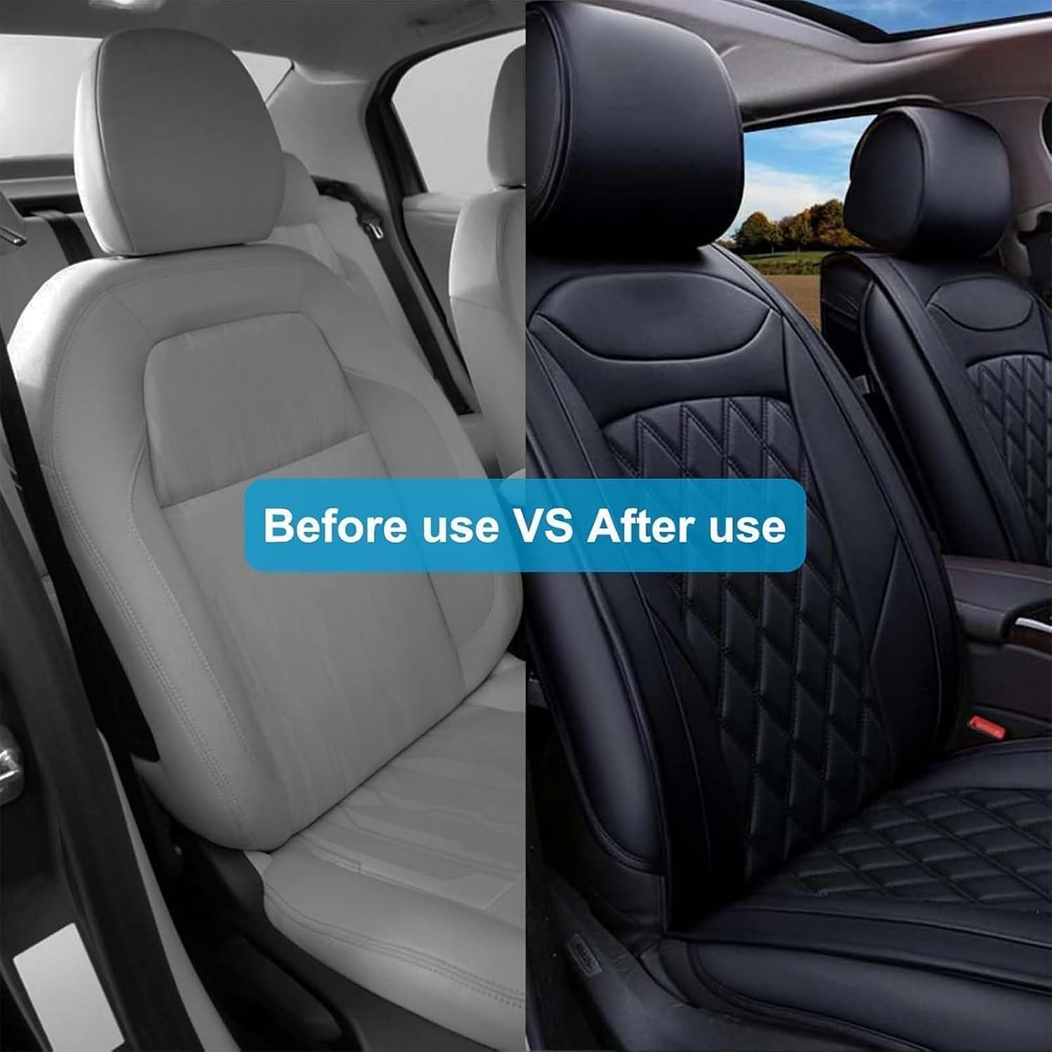 Booda Brand Fundas de Asiento para Volvo V70 III SE Lux Edition D3 2007-16