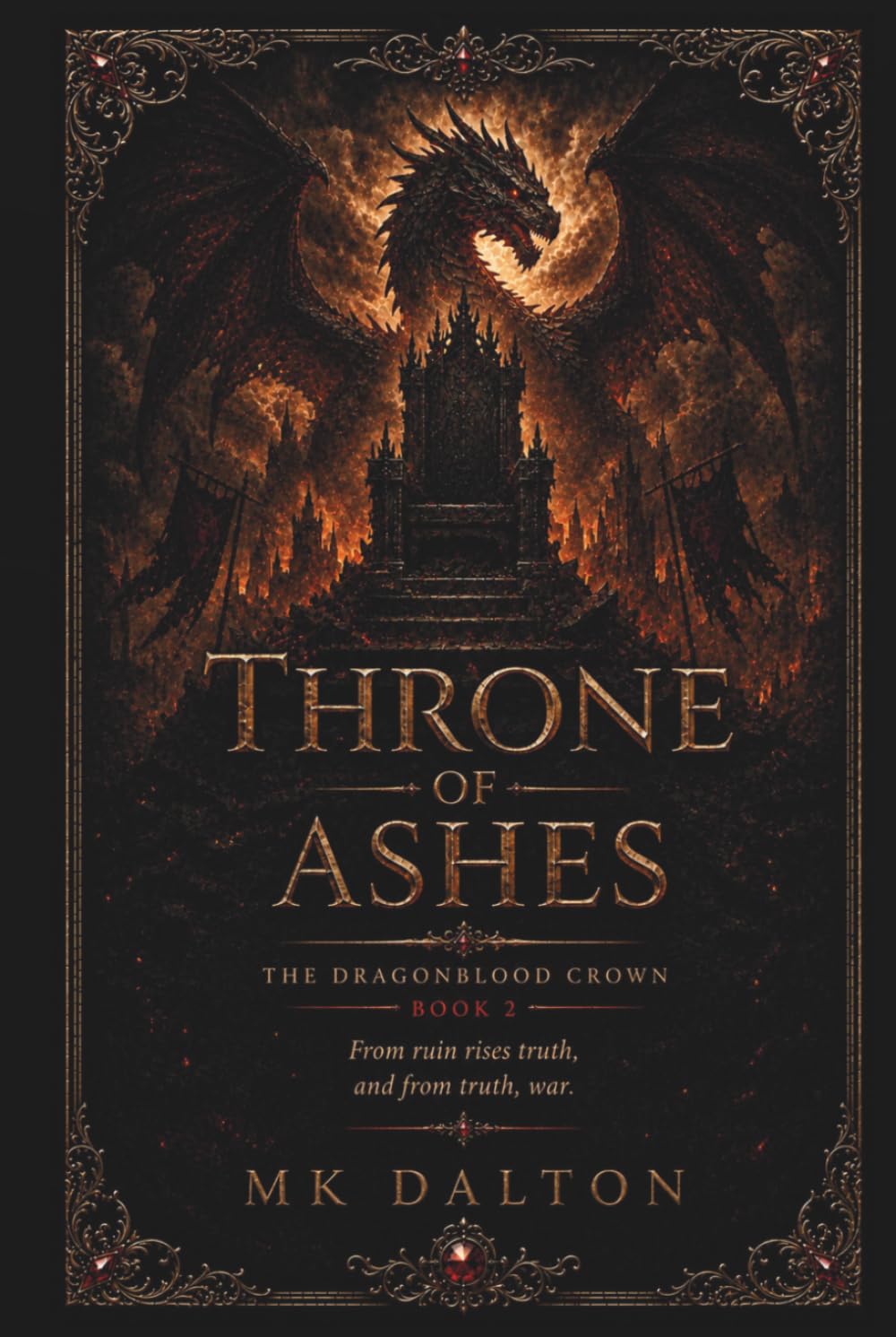 Throne Of Ashes: The Dragonblood Crown, Book 2 (The Dragonblood Crown Trilogy)