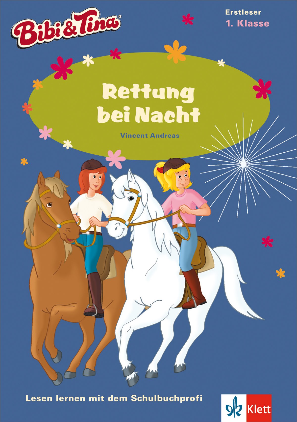 Bibi & Tina - Rettung bei Nacht: Lesen lernen - 1. Klasse ab 6 Jahren (A5 Lese-Heft): Erstleser 1. Klasse (Lesen lernen mit Bibi und Tina)
