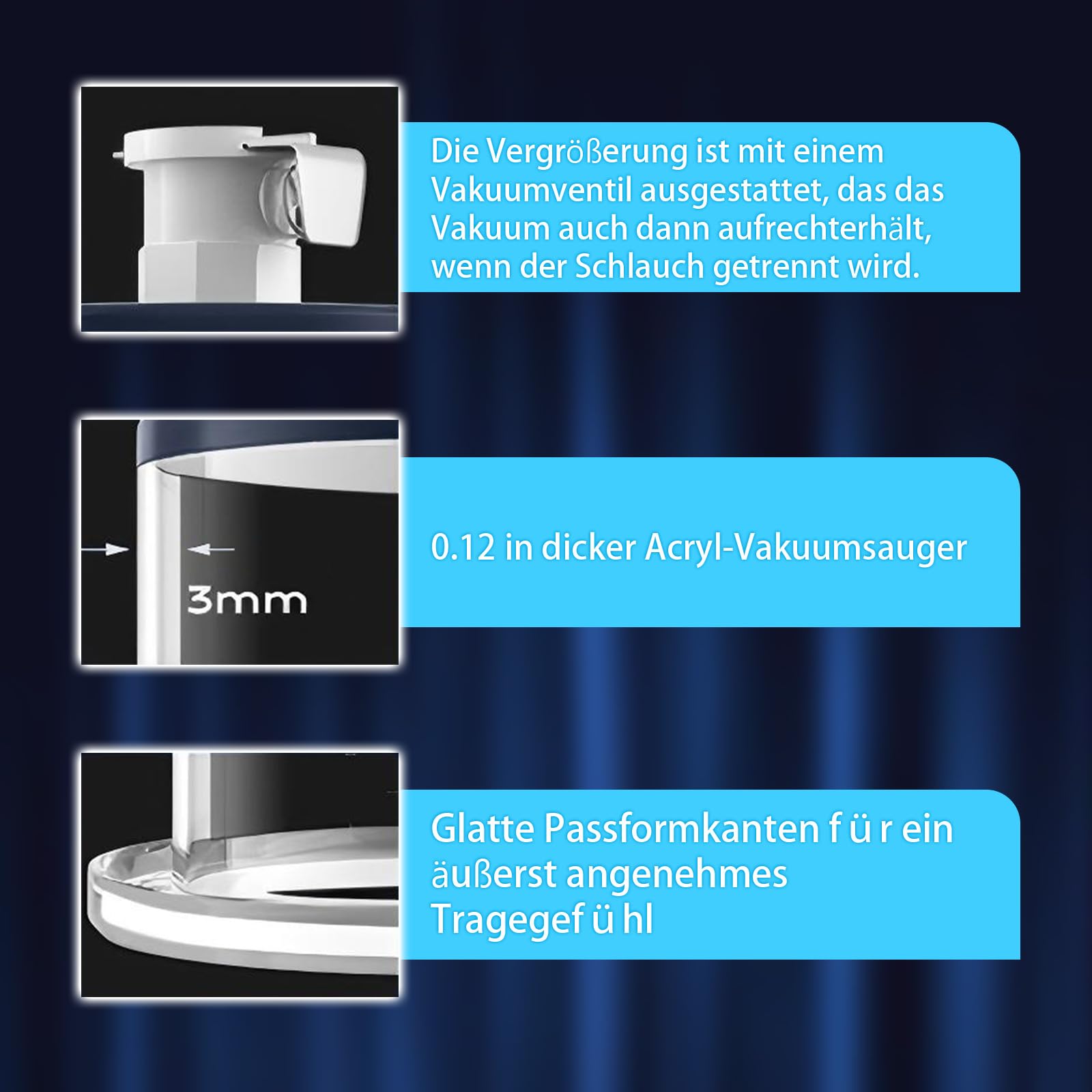 Pompes à Pénis pour Agrandir son Pénis Sex Toýs Homme Pompe a Penis Manuelle avec Poignée en Métal et Manomètre Pompe Penis avec 6 Anneaux de Pénis Extenseur de Pénis Masculin
