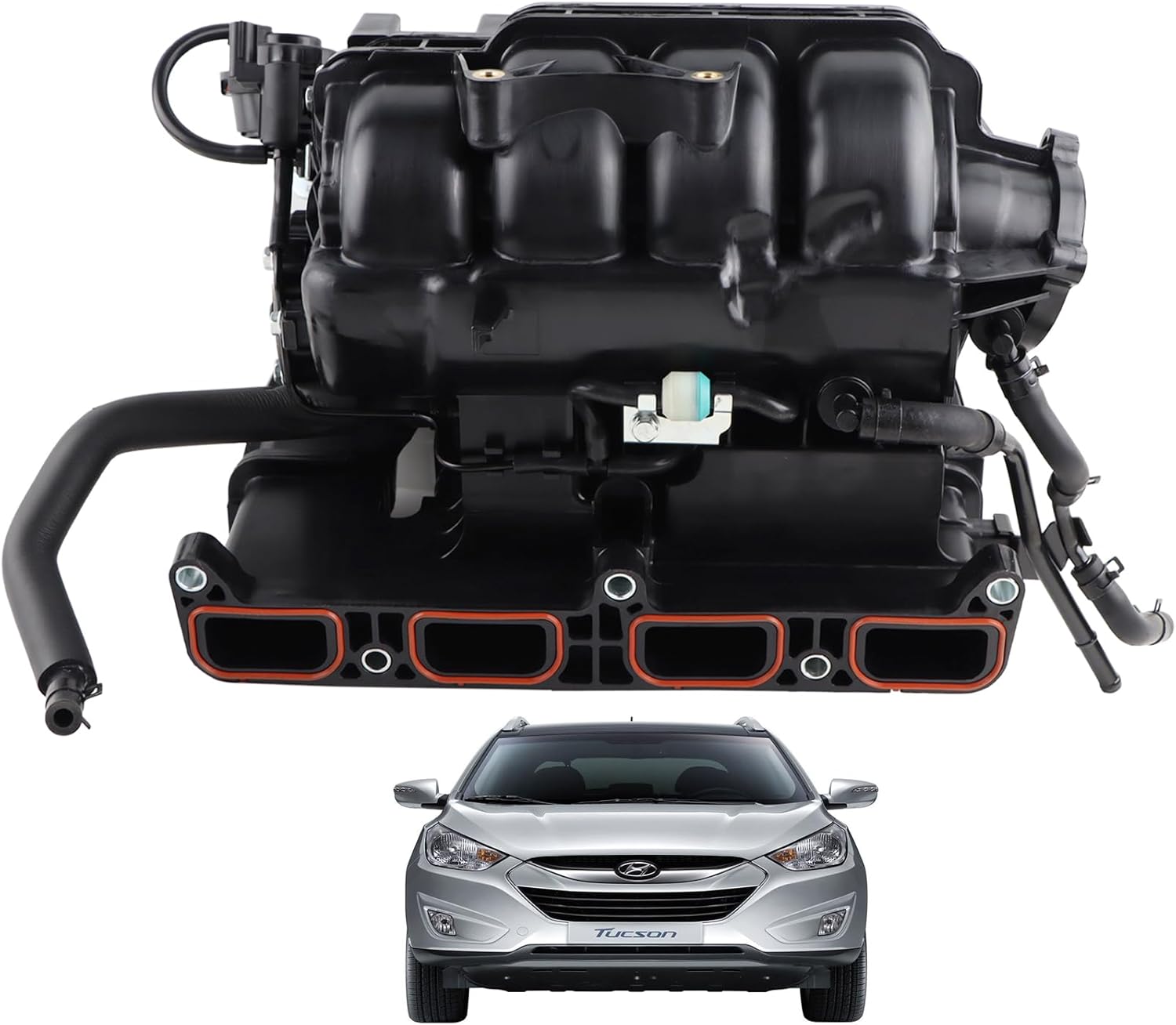 MUCO Engine Intake Manifold 28310-2G700 Compatible with Hyundai Santa Fe Sport L4 2.4L 2013-2016, Sonata L4 2.4L 2011-2014, 2011-2015 Kia Optima L4 2.0L, 2.4L, 2012-2015 L4 2.4L