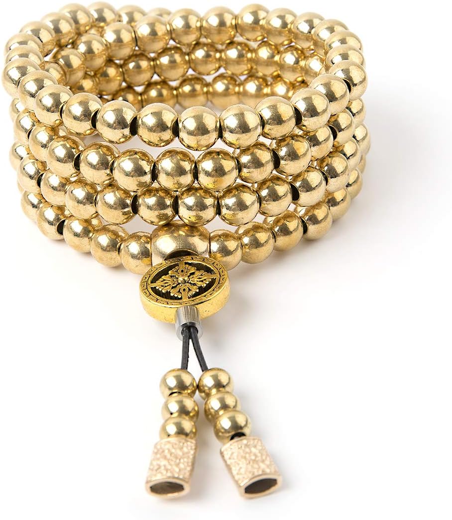 penixon Self Defence 108 Buddha Beads Necklace Chain
