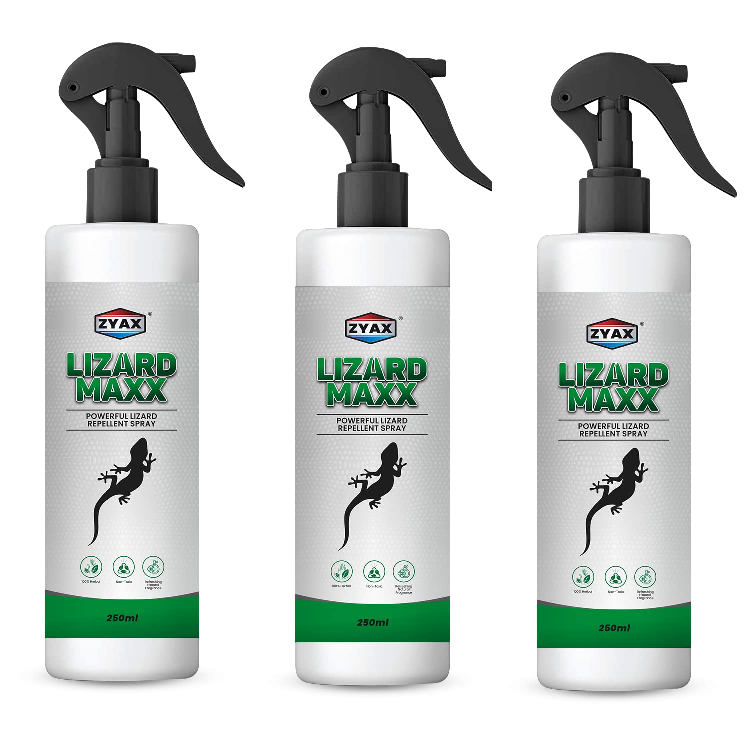 ZYAX Lizard Maxx, Powerful & Herbal Repellent Spray keeps Lizards away, Non-Toxic, Harmless to Pets, For Home & Office, Refreshing Fragrance, 250ml (3 Pack) (B0C2H973PR) Amazon Price History, Amazon Price Tracker