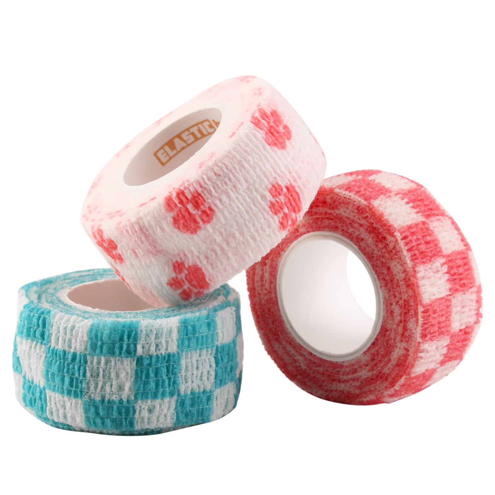 3-Pack Super Sticky Weightlifting Thumb Tape - 5m Stretchy Hook Grip Tape for Olympic Lifting, Crossfit | Eco-Friendly, Plastic-Free Packaging