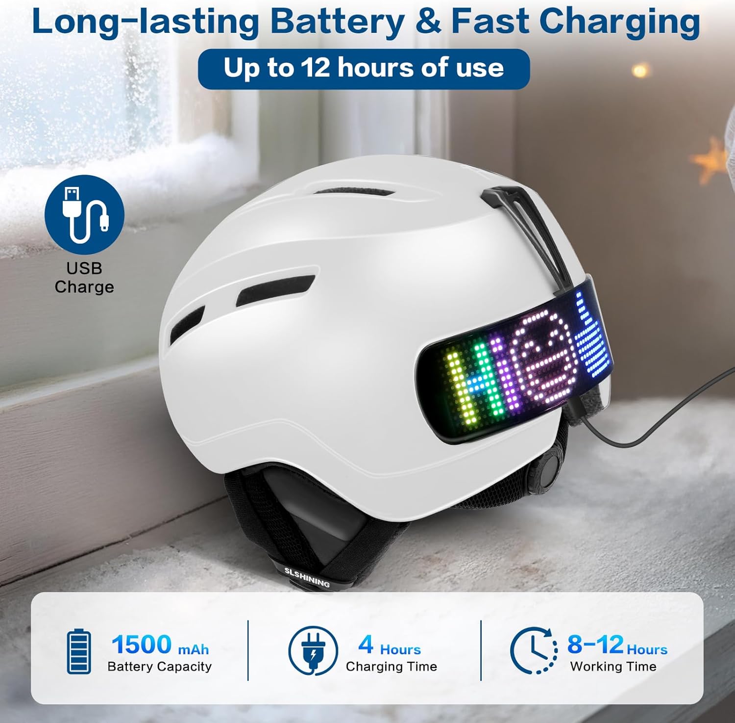 Ski Helmet - PC Shell + EPS Cushioning Layer(MIPS System) -Snowboard Helmet for Men, Women & Youth - Helmets for All Snow Sports