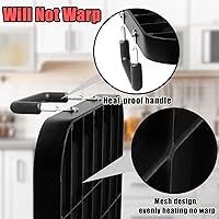 Vista 3 de Parrilla plana - Plancha antiadherente para estufa, aluminio, apta para lavavajillas